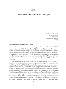 Redfield y la Escuela de Chicago - Red Internacional de Migración y