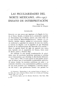 las peculiaridades del norte mexicano, 1880-1927