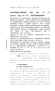 Poder Judicial de la Nación ESTUPEFACIENTES. INF. Art. 14 ,1