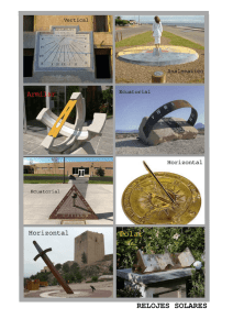 relojes solares - Portal Uruguayo de Astronomía