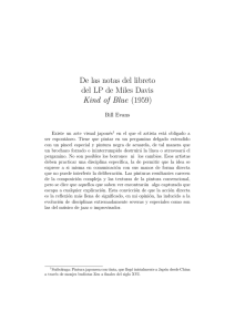De las notas del libreto del LP de Miles Davis Kind of Blue (1959)
