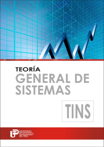 teoría general de sistemas - Universidad Tecnológica del Perú