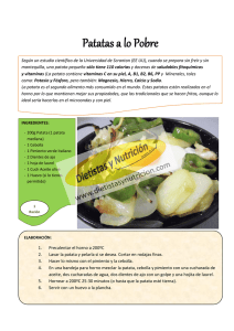 Patatas a lo Pobre - Dietistas y Nutricion