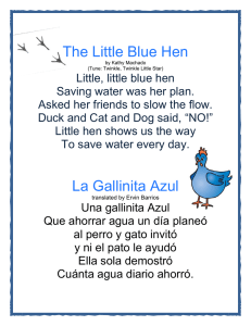 The Little Blue Hen La Gallinita Azul