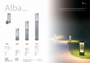 La colección de luminarias Alba ofrece una iluminación suave y sin