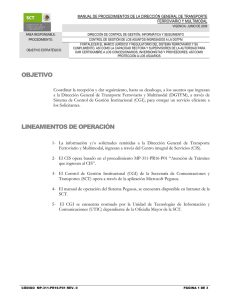 MP-311-PR16-P01 - Secretaría de Comunicaciones y Transportes