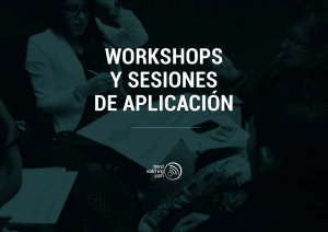 Workshops y sesiones de AplicAción