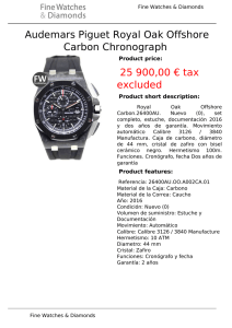 Royal Oak Offshore Carbon Chronograph 25 900,00 € tax excluded