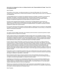 Intervención de la delegación de Cuba, en el diálogo interactivo sobre