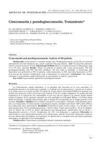 Ginecomastia y pseudoginecomastia. Tratamiento*