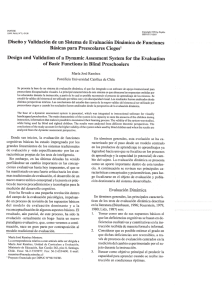 Diseño y Validación de un Sistema de Evaluación Dinámica de