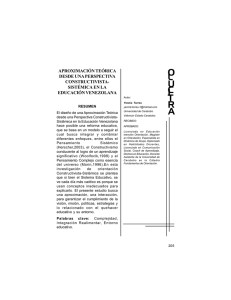 Aproximación teórica desde una perspectiva constructivista