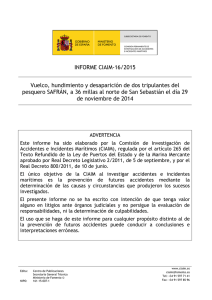 informe ciaim-16/2015 - Ministerio de Fomento