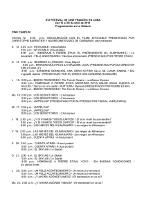 XVI FESTIVAL DE CINE FRANCÉS EN CUBA