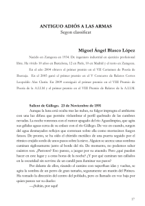 ANTIGUO ADIÓS A LAS ARMAS Segon classificat Miguel