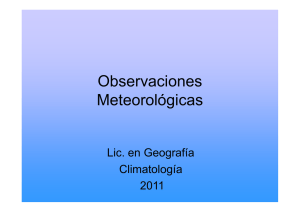 Observacion Meteorologica