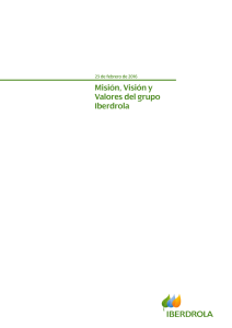 Misión, Visión y Valores del Grupo Iberdrola