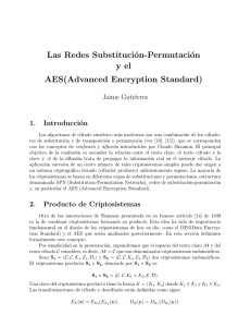 Las Redes Substitución-Permutación y el AES(Advanced Encryption