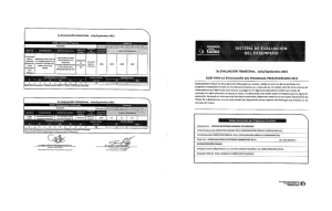 NIVEL: Actividad / Programa Ba EVALUACIÓN TRIMESTRAL. Julio