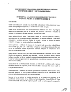 MAQUINARIA PREVISTA EN EL DECRETO 2235 DE 2012