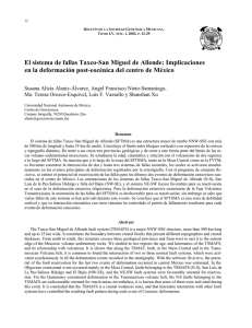 El sistema de fallas Taxco-San Miguel de Allende