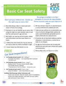 Basic Car Seat Safety - Child Care Aware of WA