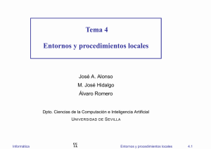 Tema 4 Entornos y procedimientos locales