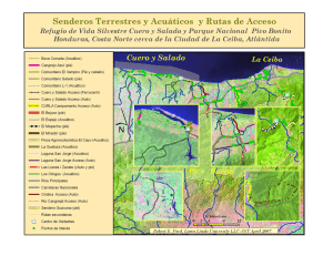 Senderos Terrestres y Acuáticos y Rutas de Acceso