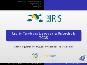 Uso de Terminales Ligeros en la Universidad: TCOS