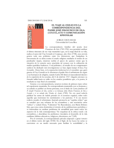 el viaje al exilio en la correspondencia del padre josé francisco