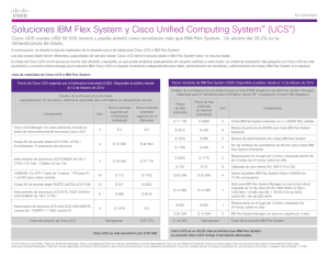 Soluciones IBM Flex System y Cisco Unified Computing System