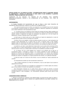 Informe 28/09, de 1 de febrero de 2010. «Consideraciones sobre la