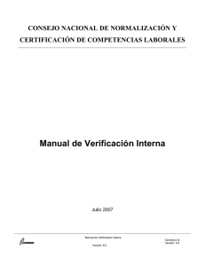 Manual de Verificación Interna