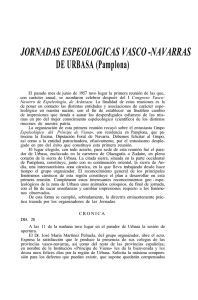 Jornadas espeologicas vasco-navarras de Urbasa (Pamplona)