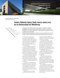 Centro Roberto Garza Sada marca nueva era en la Universidad de