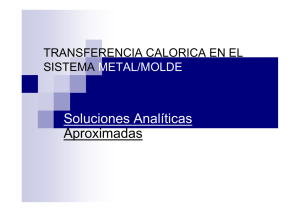 transferencia calorica en el sistema metal - U