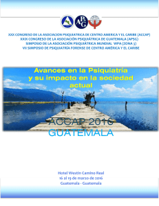 ACCAP 2016 GUATEMALA - Asociación Psiquiátrica de Guatemala
