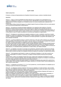 Ley N° 17.523 PODER LEGISLATIVO El Senado y la Cámara de