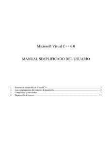 Microsoft Visual C++ 6.0 MANUAL SIMPLIFICADO DEL USUARIO