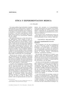 etica y experimentacion medica