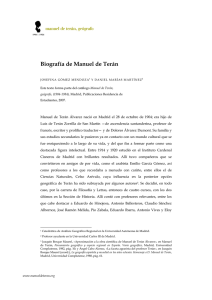 Biografía de Manuel de Terán - Residencia de Estudiantes