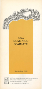 domenico scarlatti - Fundación Juan March