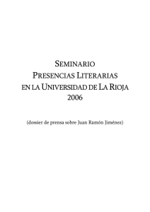 Dossier de prensa . - Universidad de La Rioja