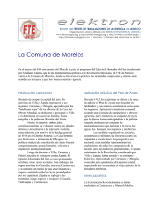 La Comuna de Morelos - Frente de Trabajadores de la Energía