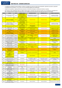 matriz de consecuencias