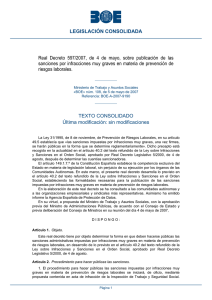 Real Decreto 597/2007, de 4 de mayo, sobre publicación de las