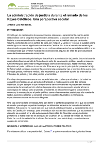 La administración de justicia durante el reinado de los Reyes