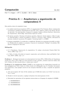 Computación Práctica 6 — Arquitectura y organización de