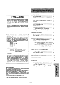 precaución - NEC Display Solutions Europe