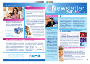 Newsletter Sevibe Cells Nº 1